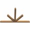 Ekena Millwork Saratoga Timber Gable Bracket, Western Red Cedar, 72"W x 45"H x 3 1/2"D x 3 1/2"F, 15/12 Pitch GBW072X45X0404SAR00SWR - alternate 2
